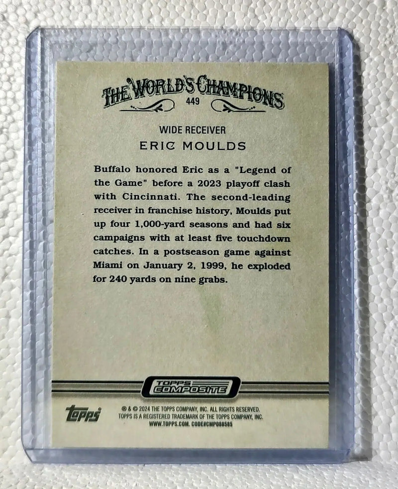 Eric Moulds 2023 Topps NFL #449 Allen & Ginter Football Card Buffalo Bills - Football Card Single