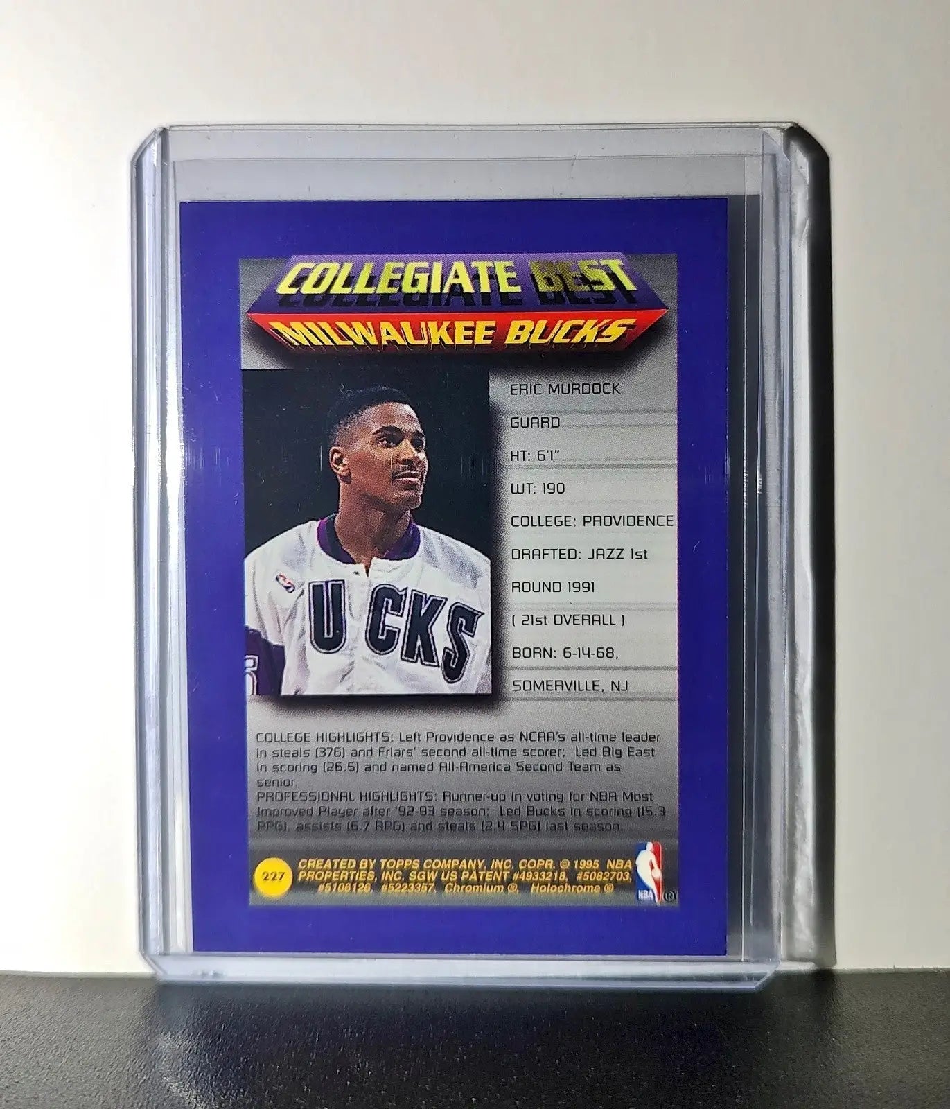 Eric Murdock 1994-95 Topps Finest #227 Collegiate Best