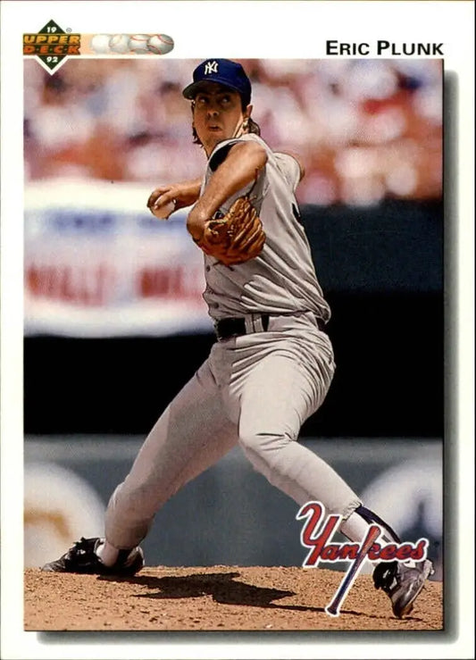 Eric Plunk 1992 Upper Deck MLB #608 Baseball Card New York Yankees - Baseball Card Single