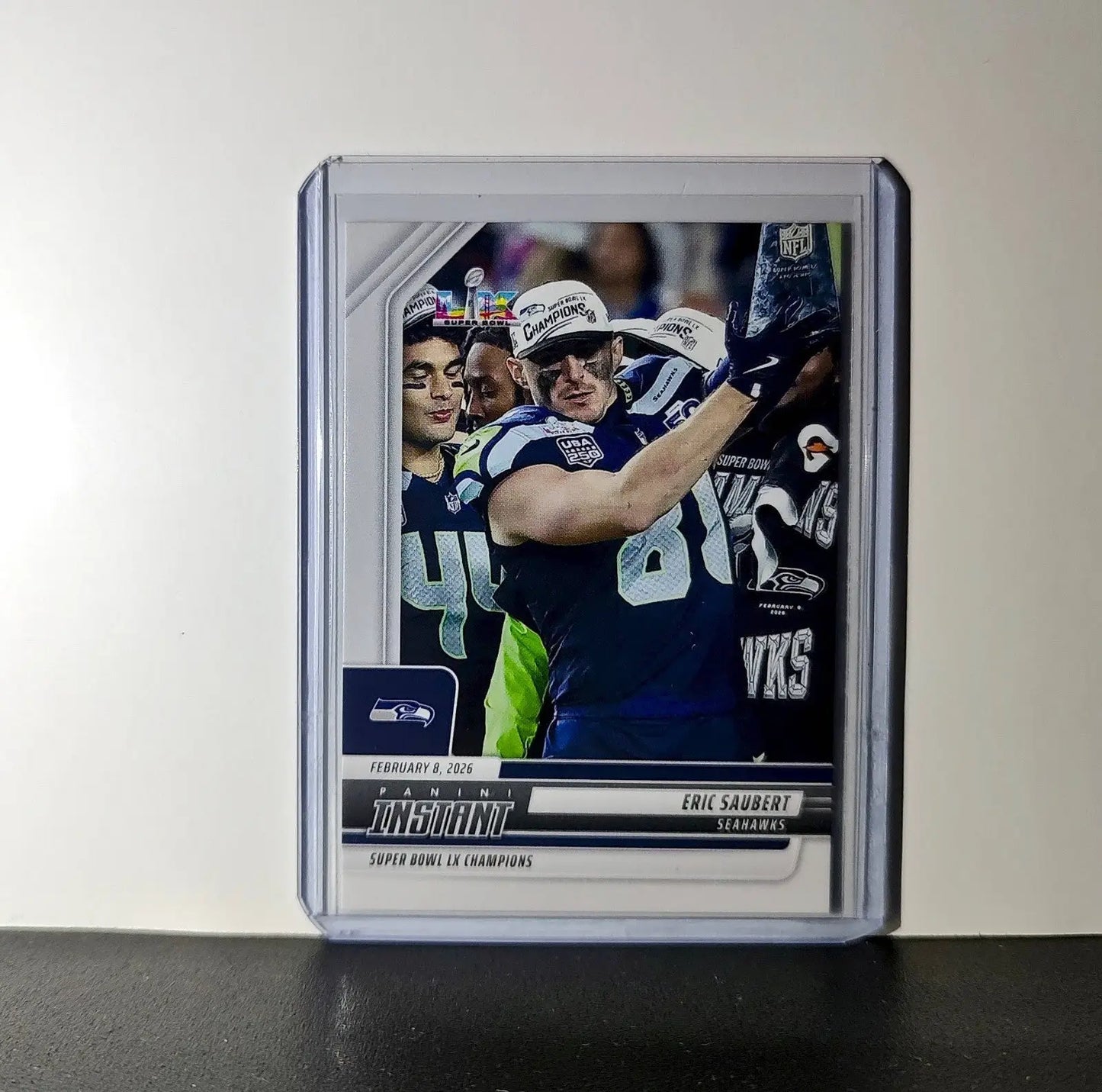 Eric Saubert 2026 Panini NFL Super Bowl LIX Champions #10 Card Seattle Seahawks - Football Card Single