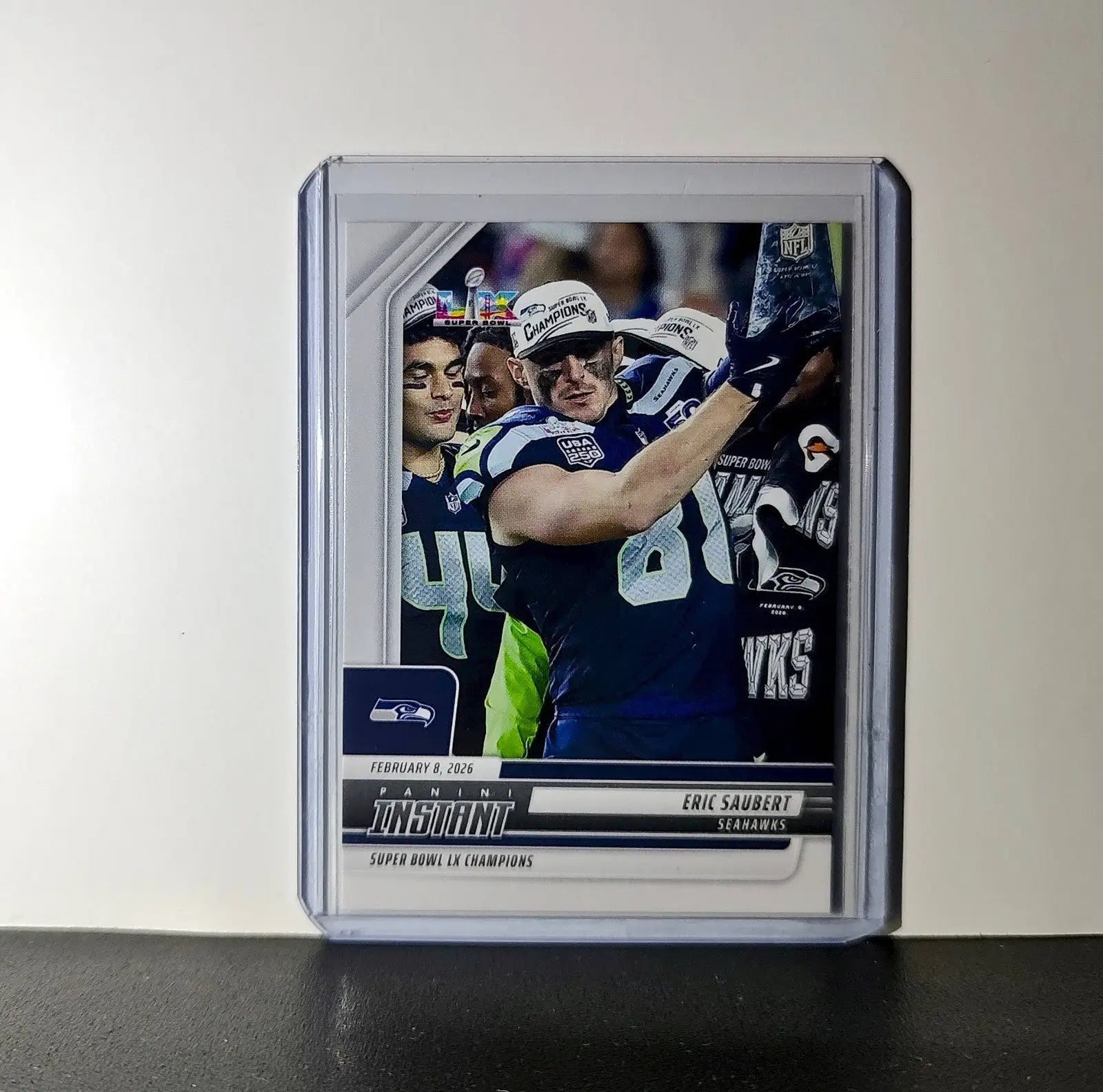 Eric Saubert 2026 Panini NFL Super Bowl LIX Champions #10 Card Seattle Seahawks - Football Card Single