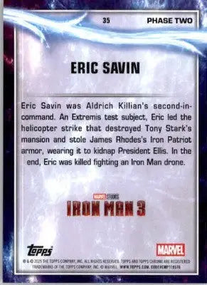 Eric Savin - 2025 Topps Chrome Marvel Studios - #35 - Non_sport - Non-Sports Card Single