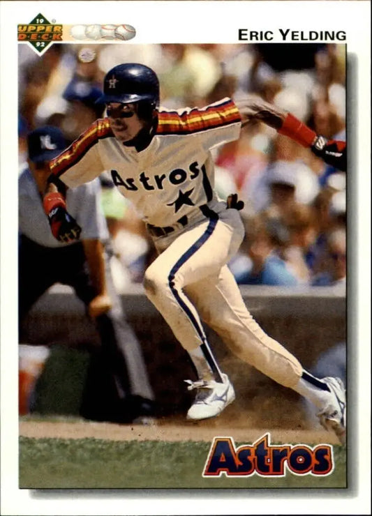 Eric Yelding 1992 Upper Deck MLB #394 Baseball Card Houston Astros - Baseball Card Single