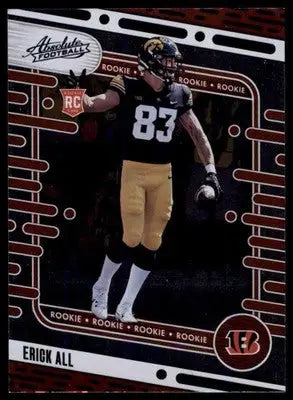 Erick All 2024 Panini Absolute Black #182 Cincinnati Bengals