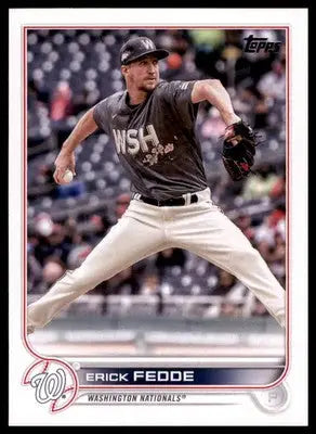 Erick Fedde 2022 Topps Update #US51 Washington Nationals - Baseball Card Single
