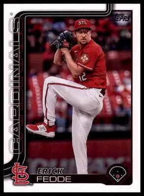 Erick Fedde 2025 Topps #229 St. Louis Cardinals - Baseball Card Single