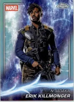 Erik Killmonger - 2025 Topps Chrome Marvel Studios - #85 - Rainbow Refract - Marvel Card Single