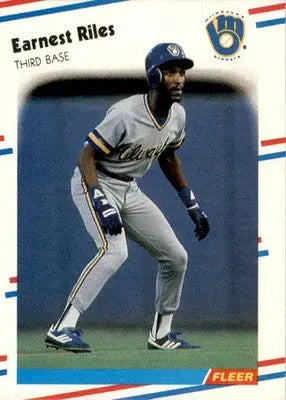 Ernest Riles - 1988 Fleer - #172 - Baseball - Baseball Card Single