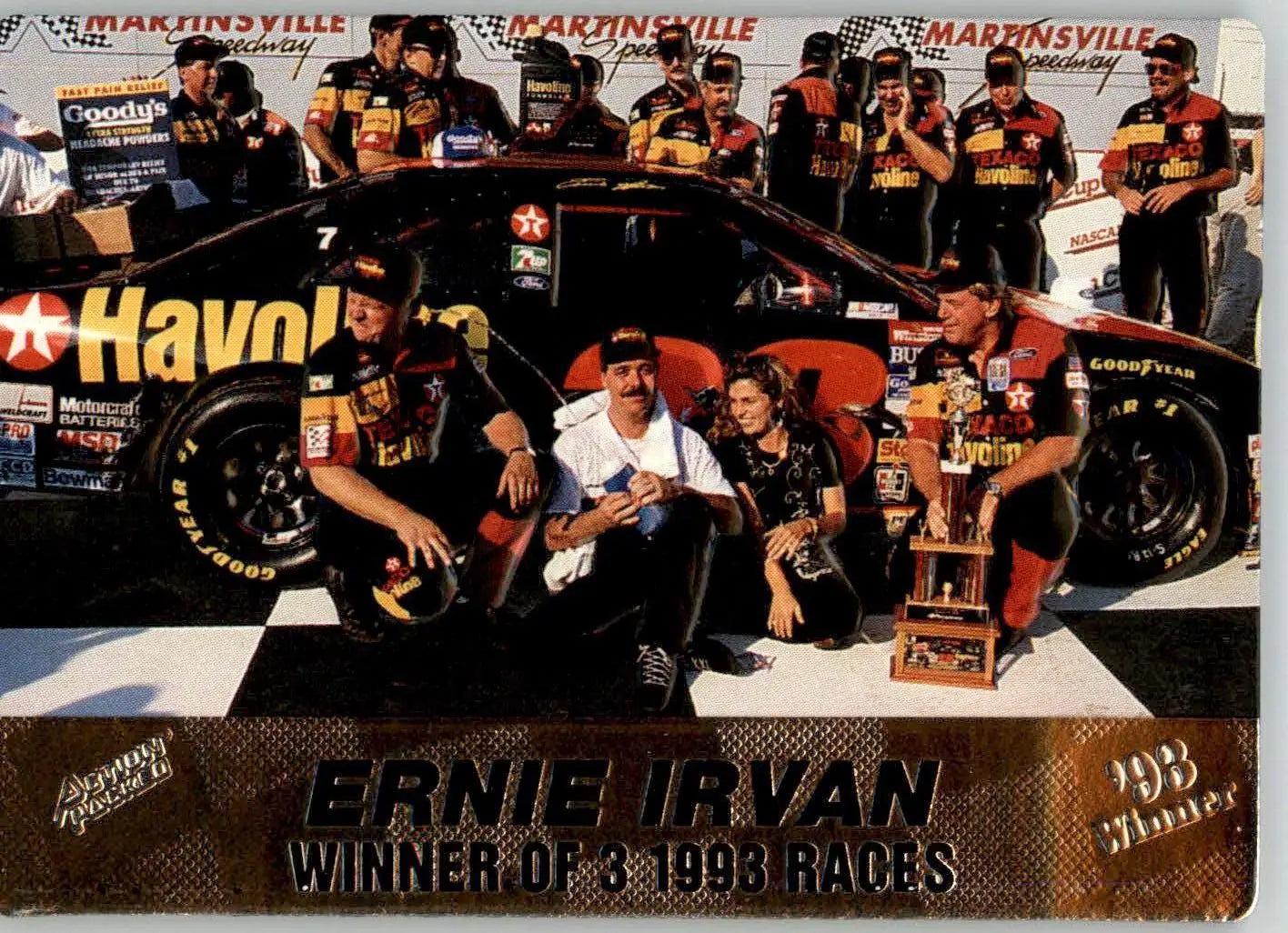 Ernie Irvan - 1994 Action Packed - #34 - Racing - Racing Card Single