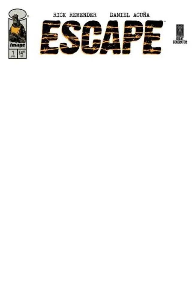 Escape #1 Cover G Blank Sketch Variant - Back Issues