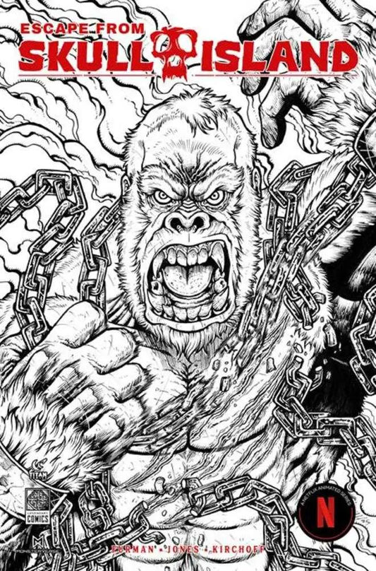 Escape From Skull Island #1 (Of 4) Cover H Maria Wolf Bw Variant - Comic Book
