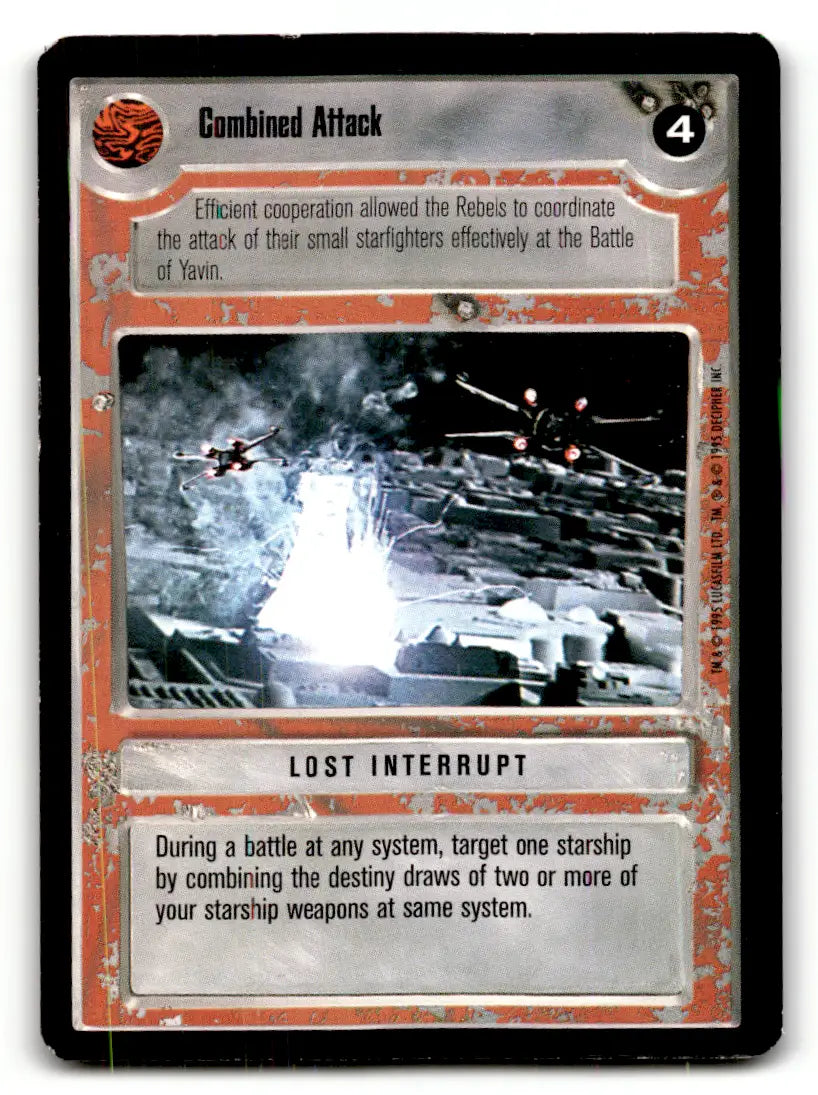 Star Wars CCG trading card from Estate Find lot featuring played Star Wars CCG decipher cards