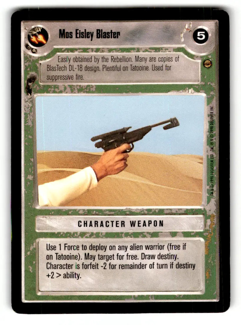 Star Wars CCG trading card from Estate Find lot featuring Star Wars Decipher played with