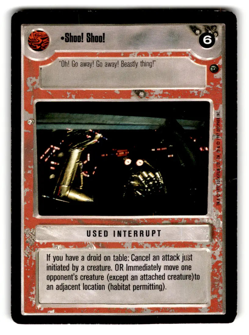 Star Wars CCG trading card from estate find lot, played with Star Wars CCG Decipher