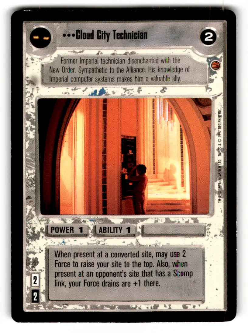 Star Wars trading card from estate find lot Star Wars CCG Decipher played with