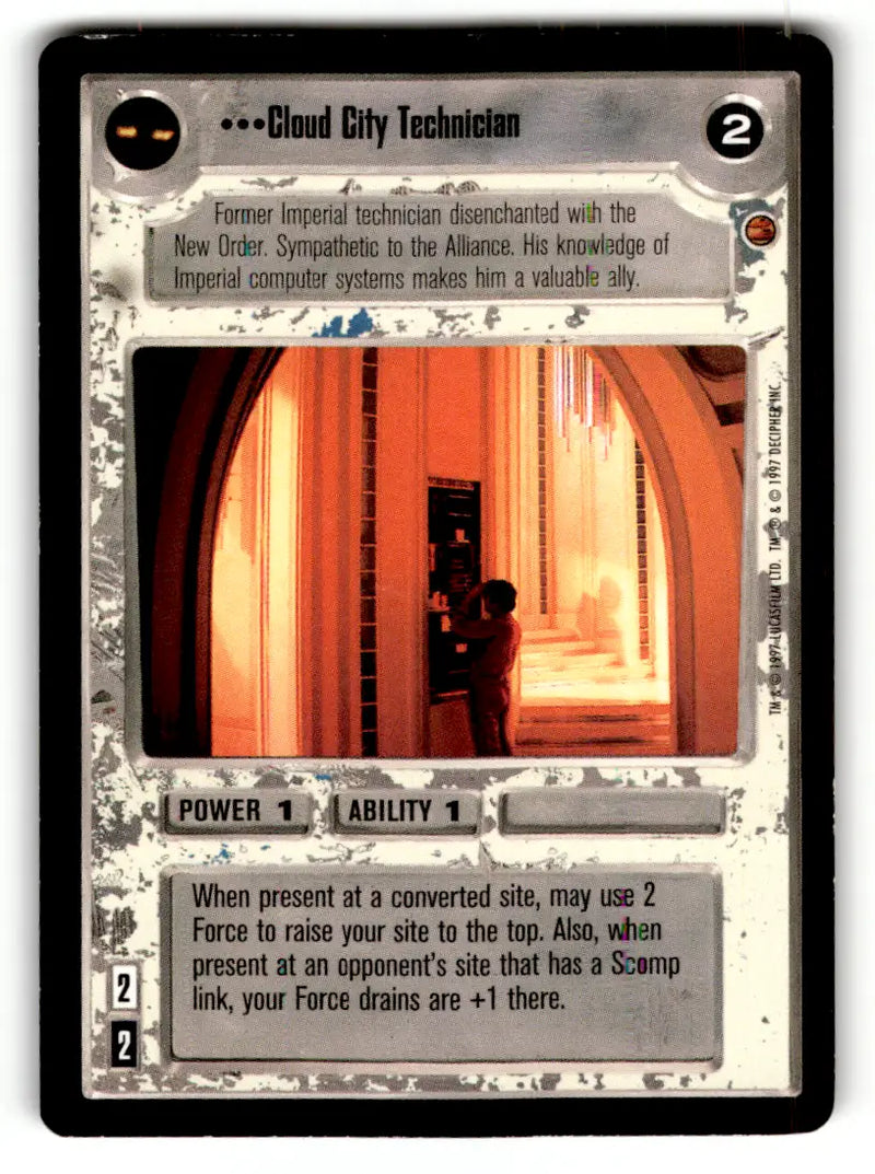 Star Wars trading card from estate find lot Star Wars CCG Decipher played with