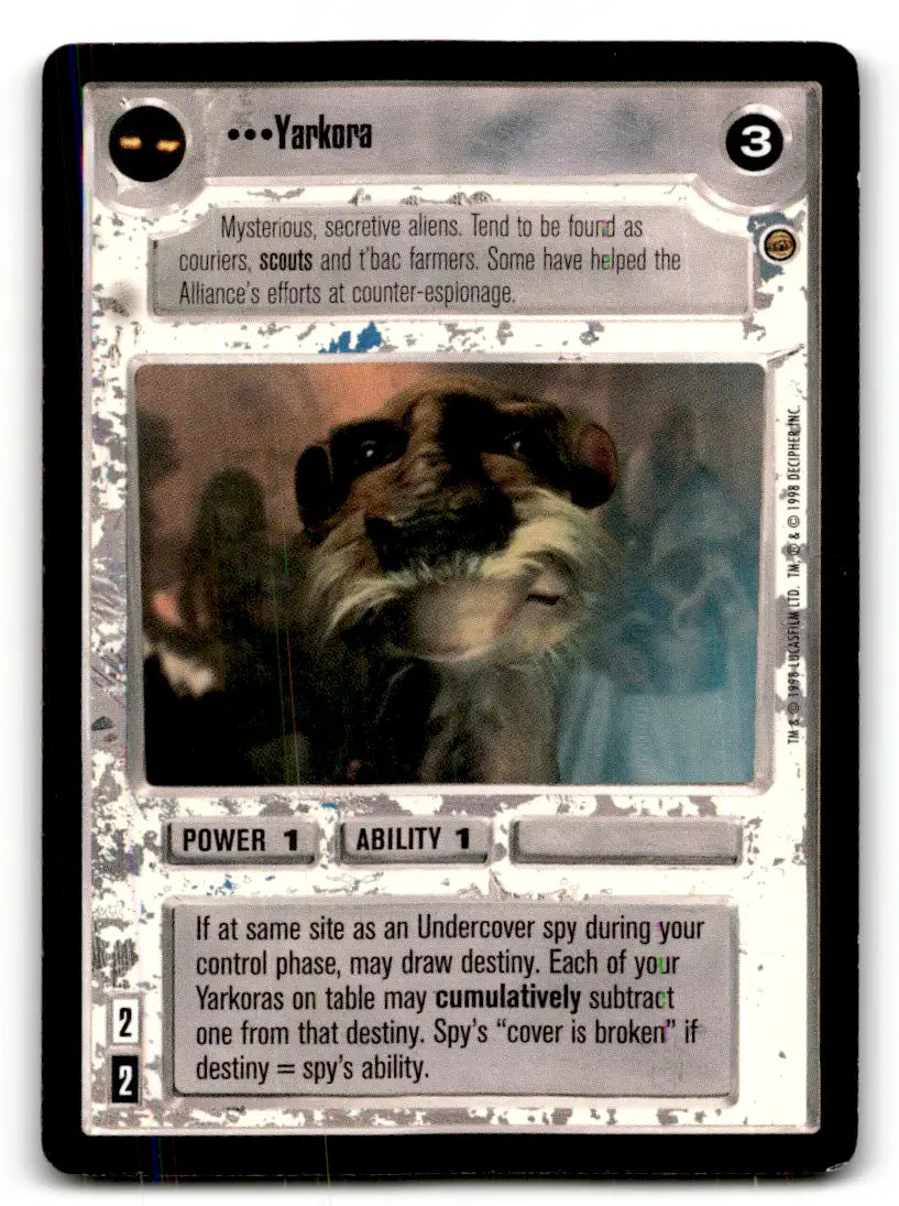 Star Wars trading card from Star Wars CCG Decipher estate find lot