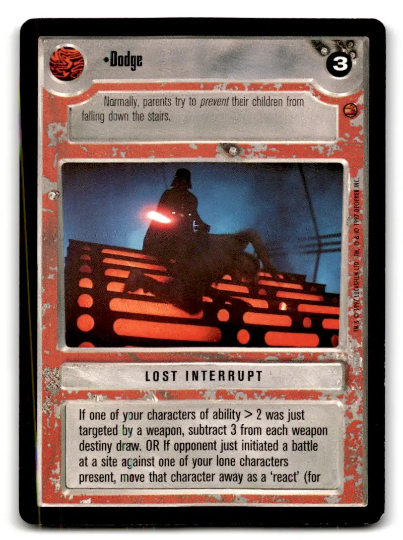 Star Wars trading card from estate find lot Star Wars CCG Decipher played with