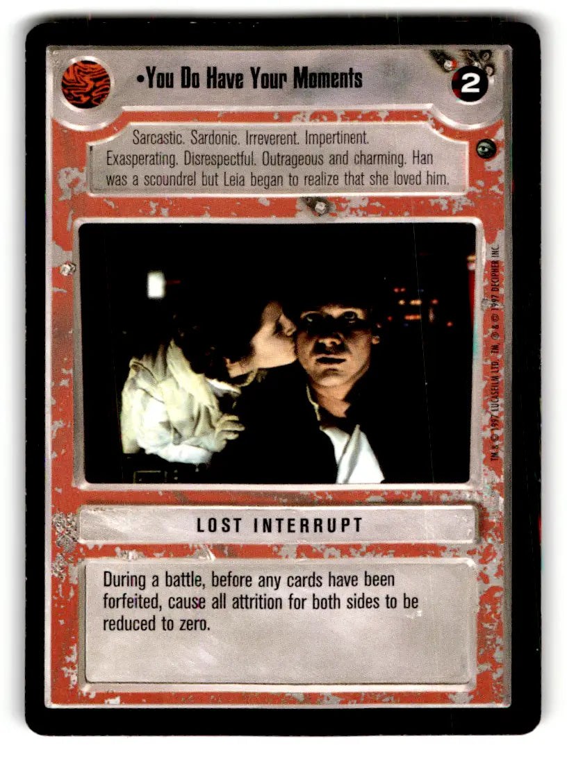 Star Wars CCG trading card from Estate Find Star Wars CCG Decipher lot