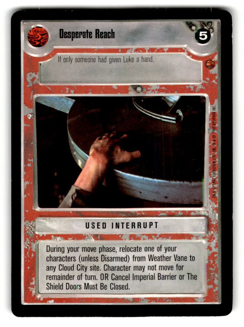 Star Wars CCG trading card from Estate Find lot featuring played War CCG decipher gear