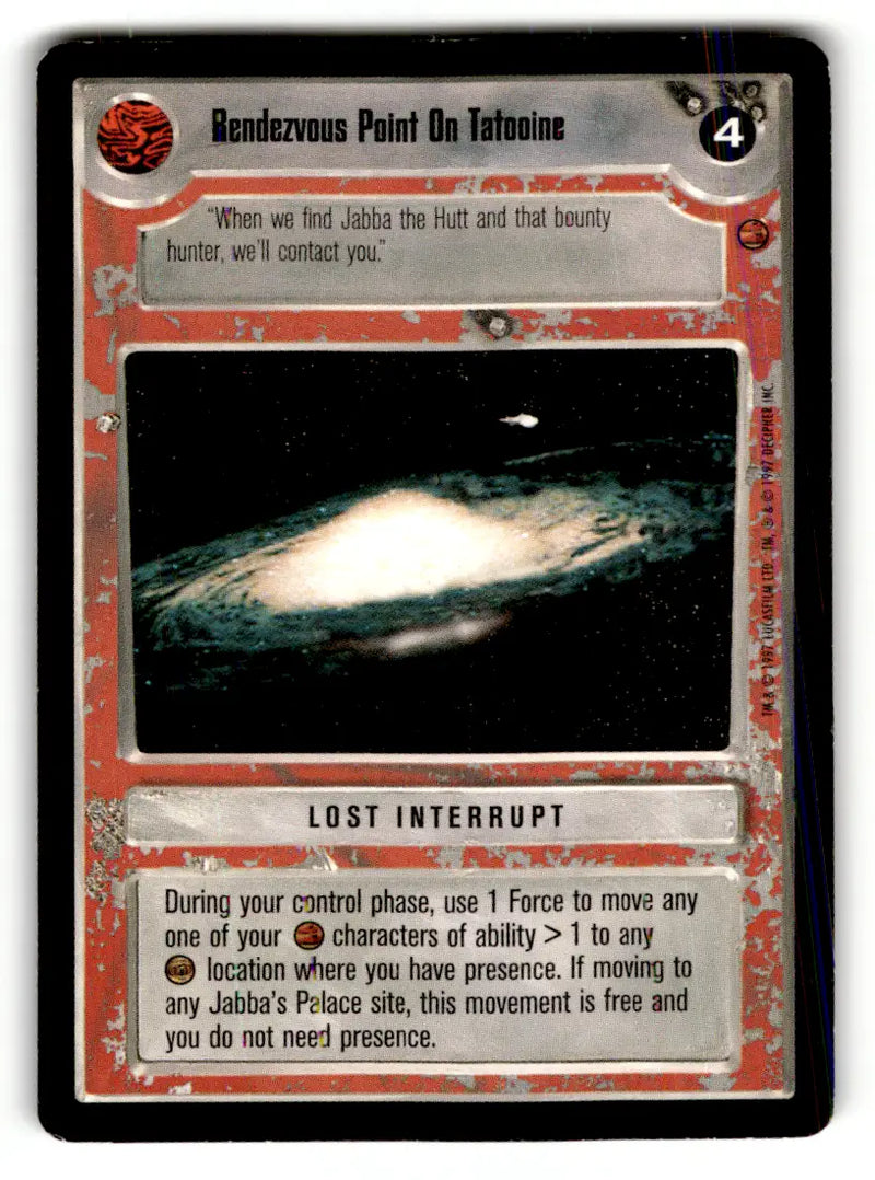 Star Wars trading card from Star Wars CCG Decipher estate find lot