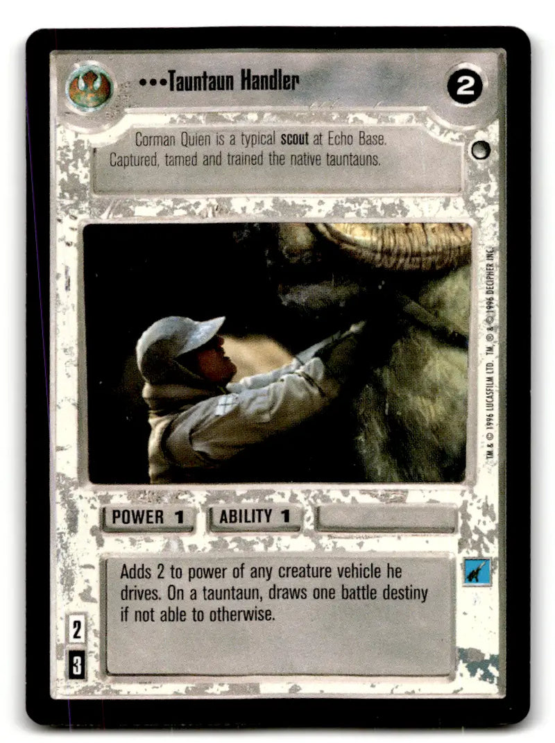 Star Wars trading card from Star Wars CCG Decipher estate find lot