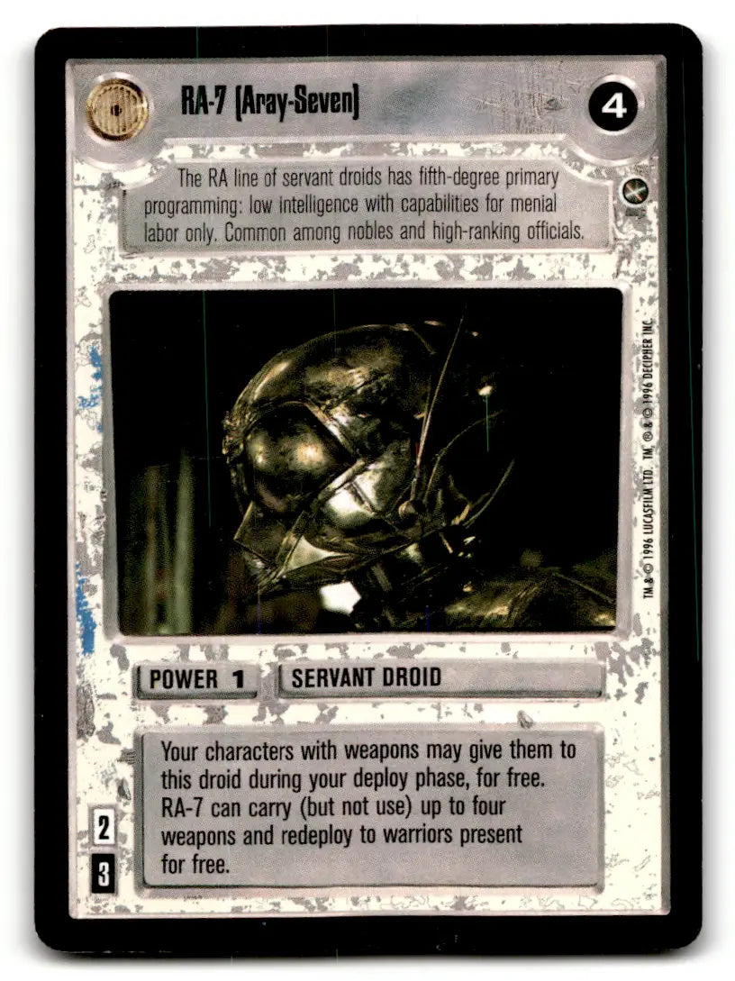 Star Wars CCG trading card from estate find lot Star Wars CCG Decipher played with