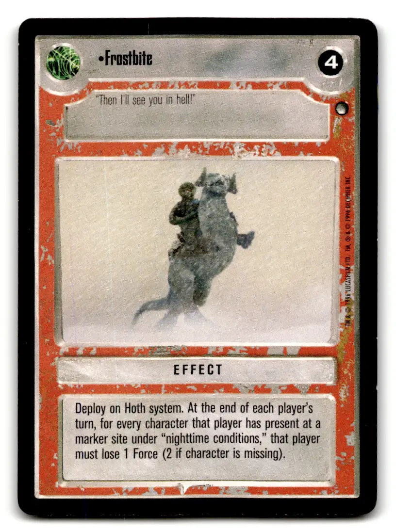 Star Wars CCG trading card from estate find lot Star Wars CCG Decipher played with