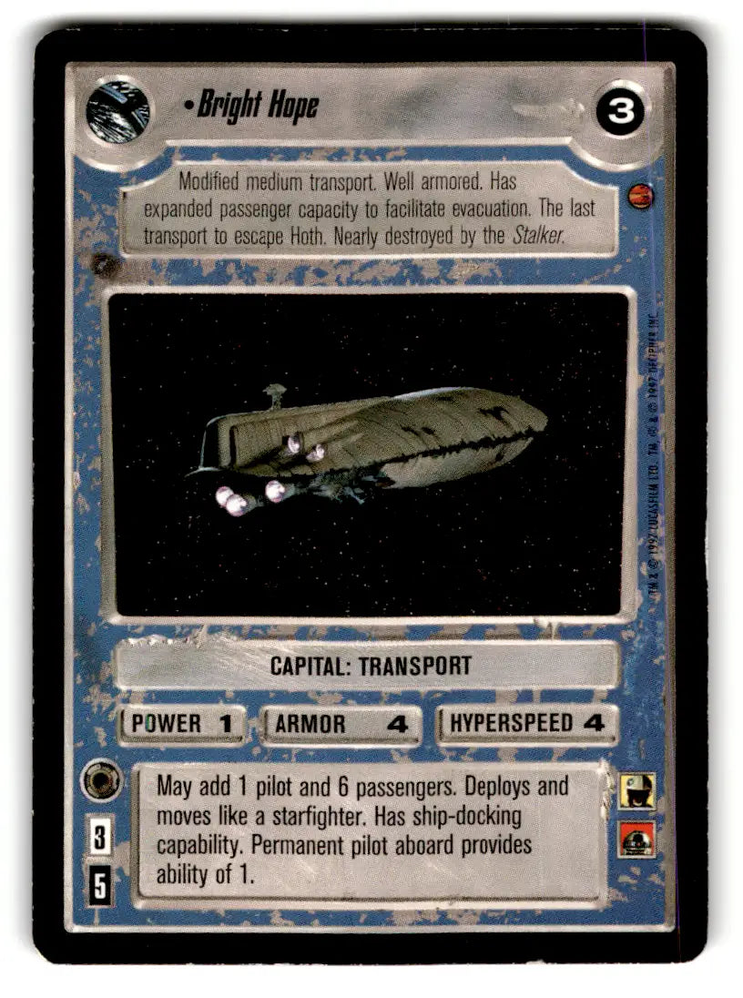 Star Wars CCG trading card from Estate Find lot featuring Star Wars Decipher gameplay