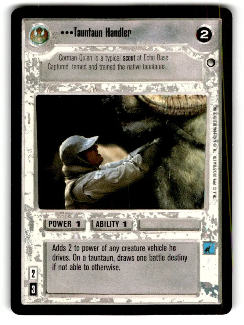 Star Wars trading card from estate find lot Star Wars CCG Decipher played with