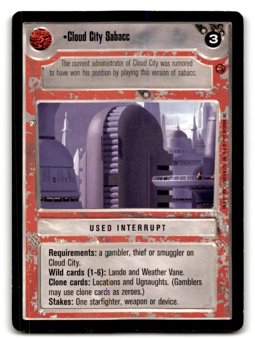 Star Wars CCG card from estate find lot, played with Star Wars ccg decipher