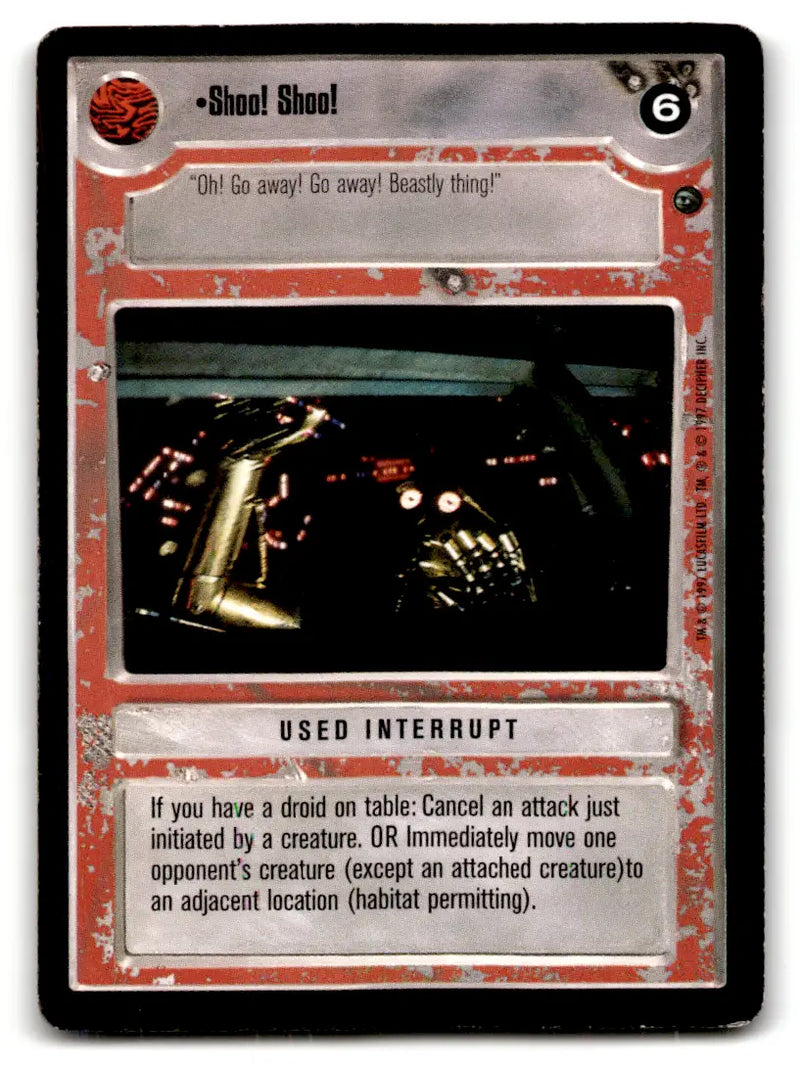 Star Wars trading card from estate find lot Star Wars CCG Decipher played with