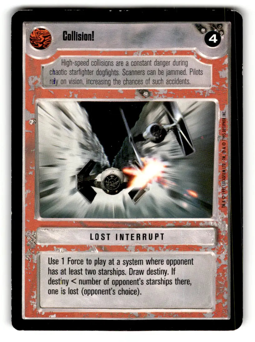 Star Wars trading card from lot Star Wars CCG Decipher played with collection