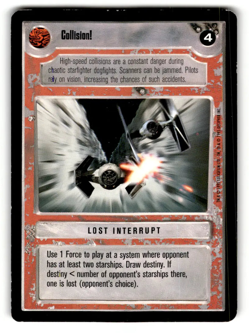 Star Wars trading card from lot Star Wars CCG Decipher played with collection