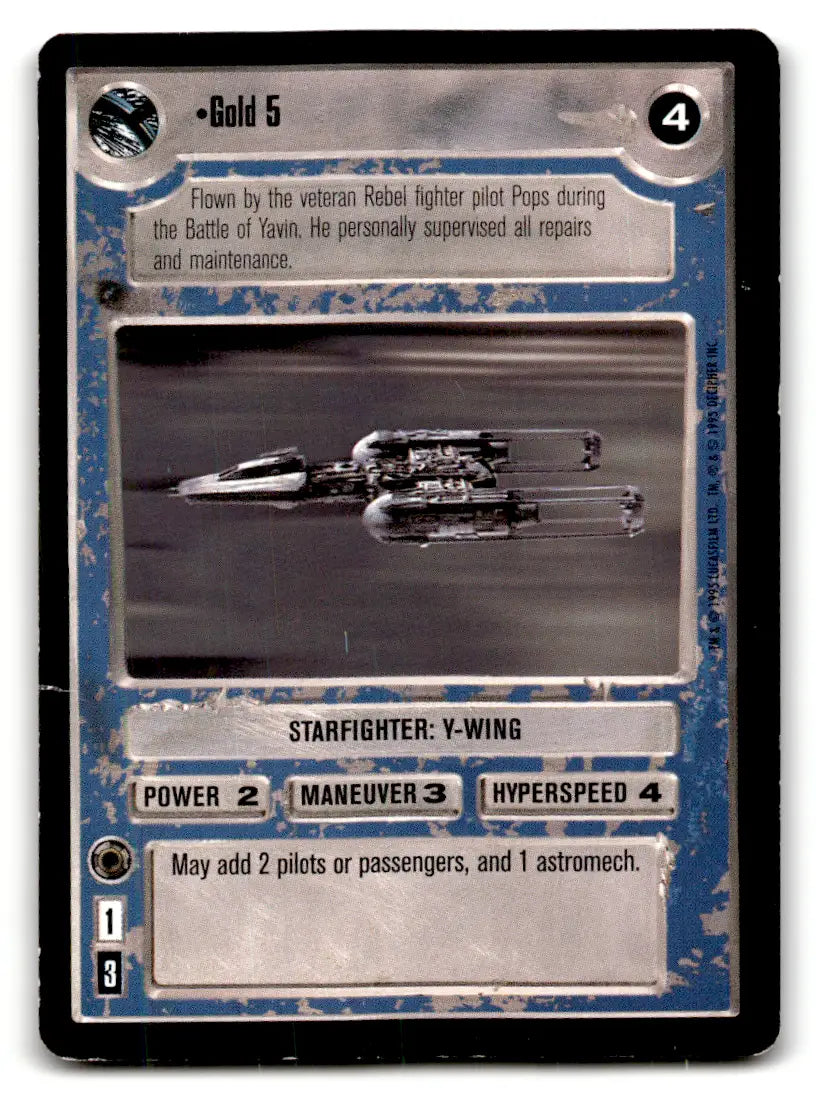 Star Wars trading card from Star Wars CCG Decipher estate find lot