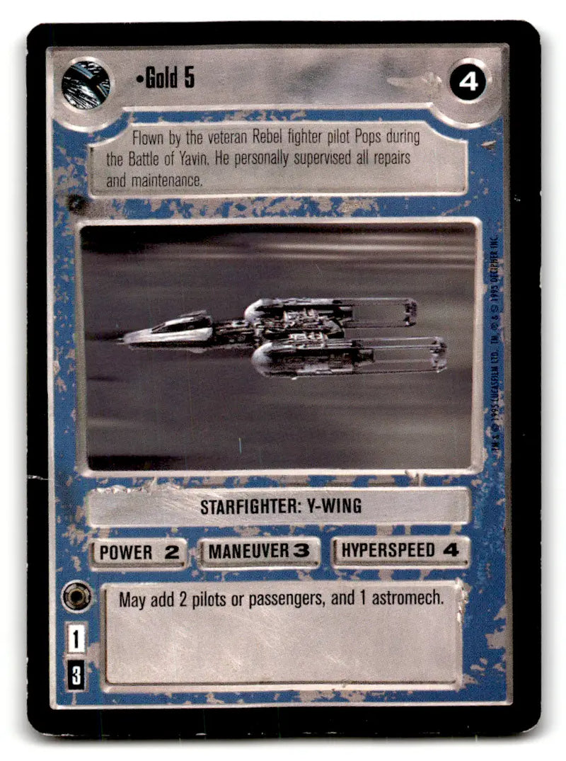 Star Wars trading card from Star Wars CCG Decipher estate find lot