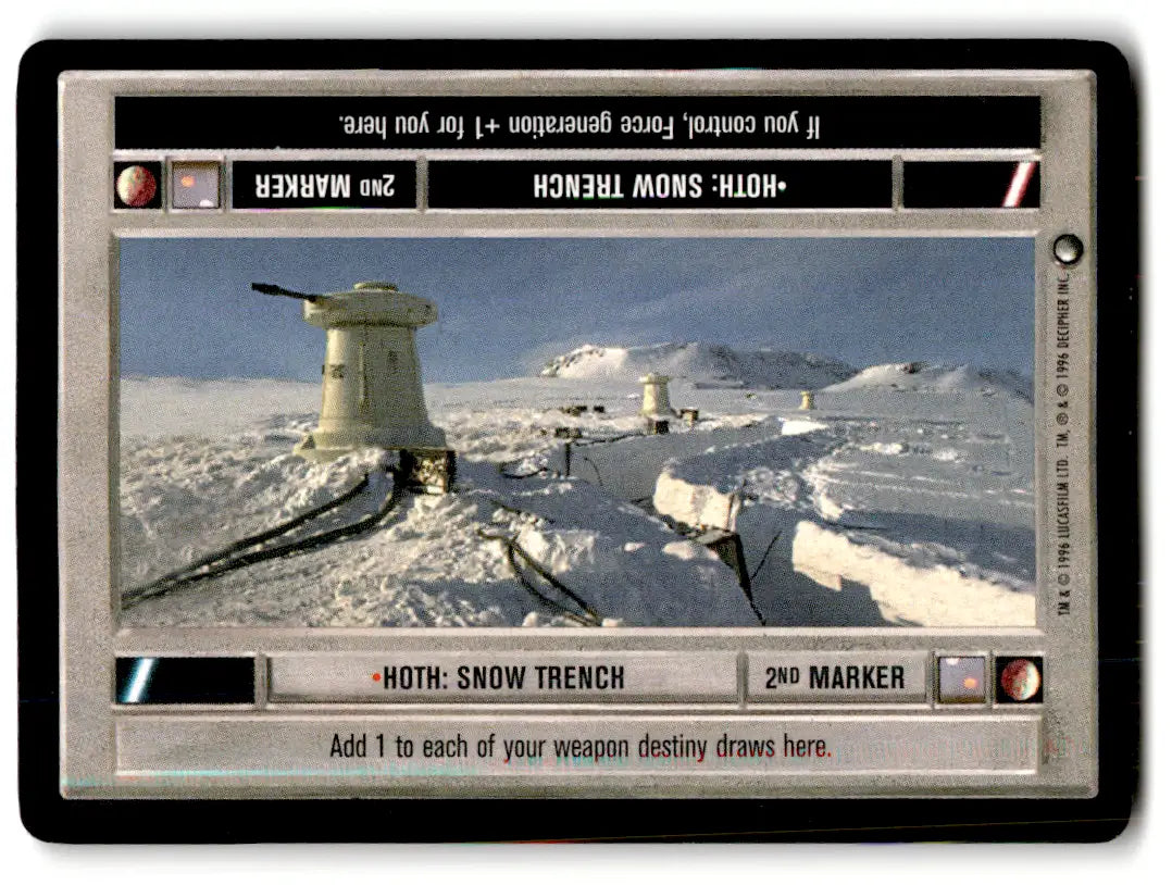 Star Wars CCG trading card from Estate Find lot featuring played with Star Wars Decipher cards