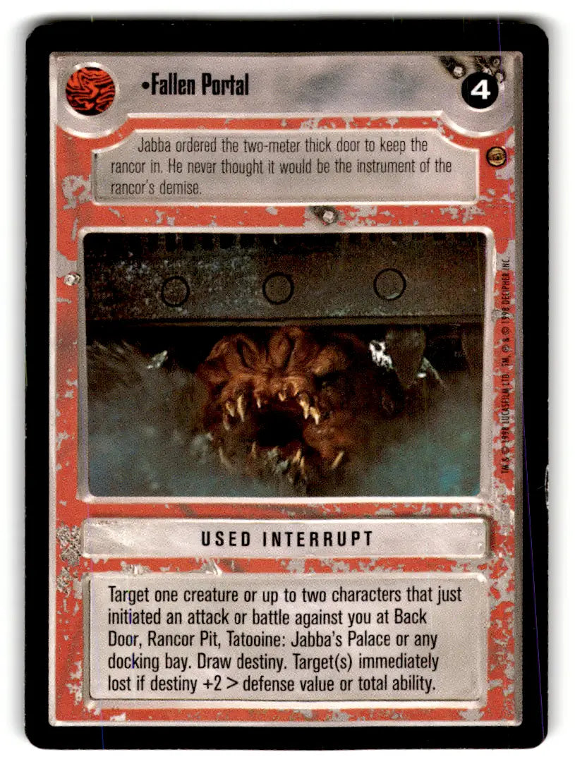 Star Wars CCG trading card from estate find lot, played with, collectible wars ccg decipher