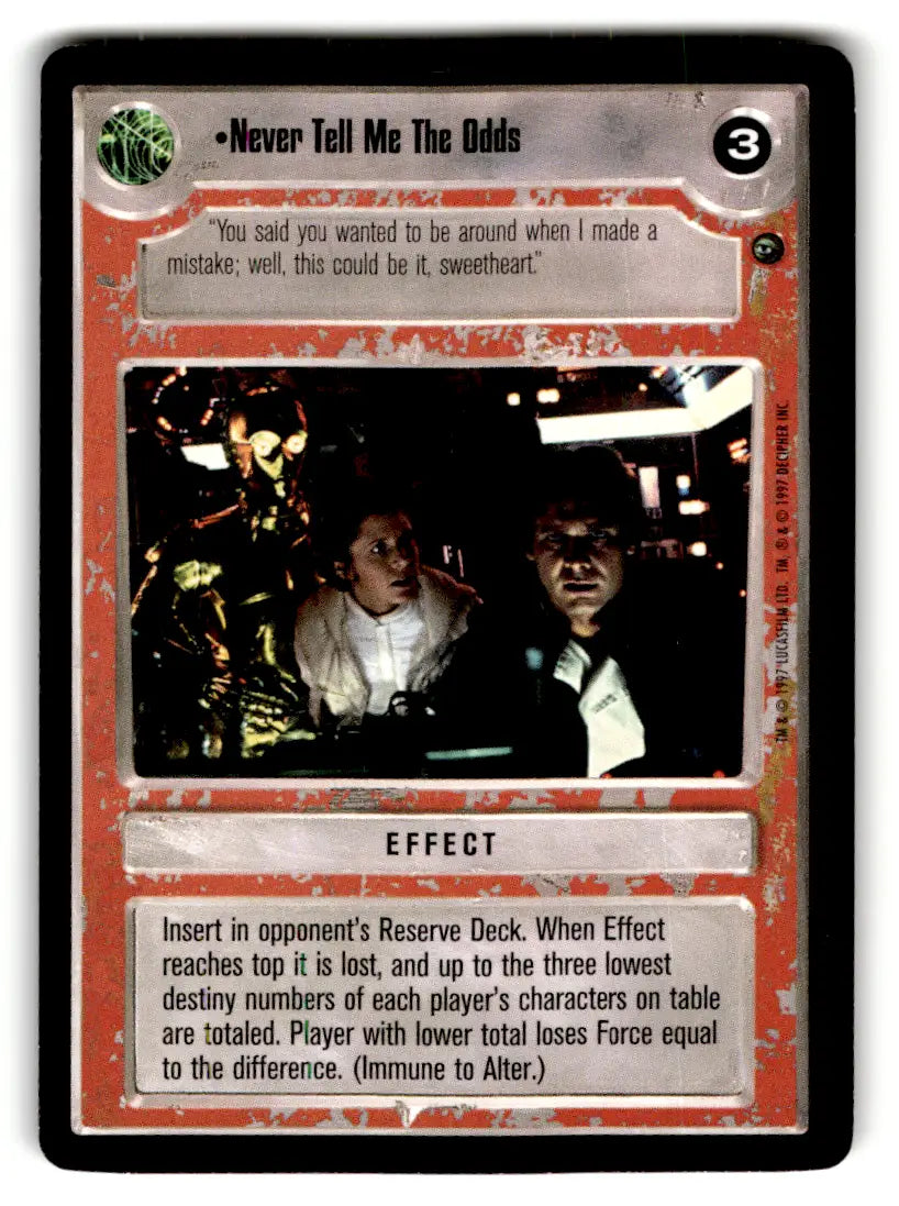 Star Wars trading card from estate find lot Star Wars CCG collectible collection