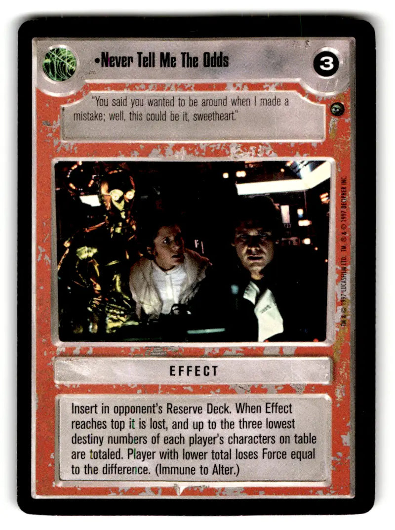 Star Wars trading card from estate find lot Star Wars CCG collectible collection