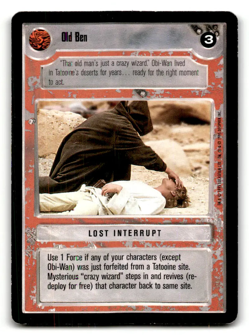 Old Ben Star Wars CCG card from estate find lot Star Wars collectible