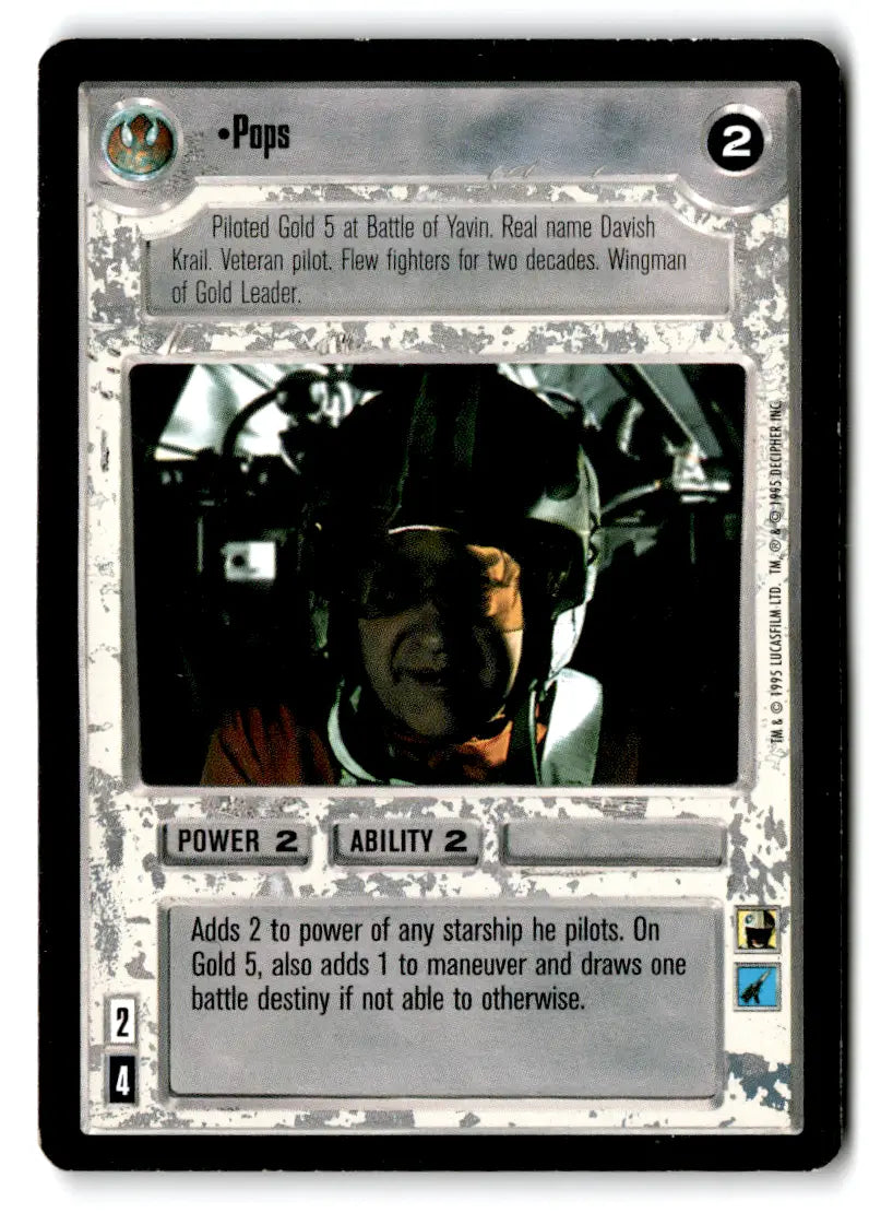 Star Wars trading card from estate find lot Star Wars CCG Decipher played with CP74025