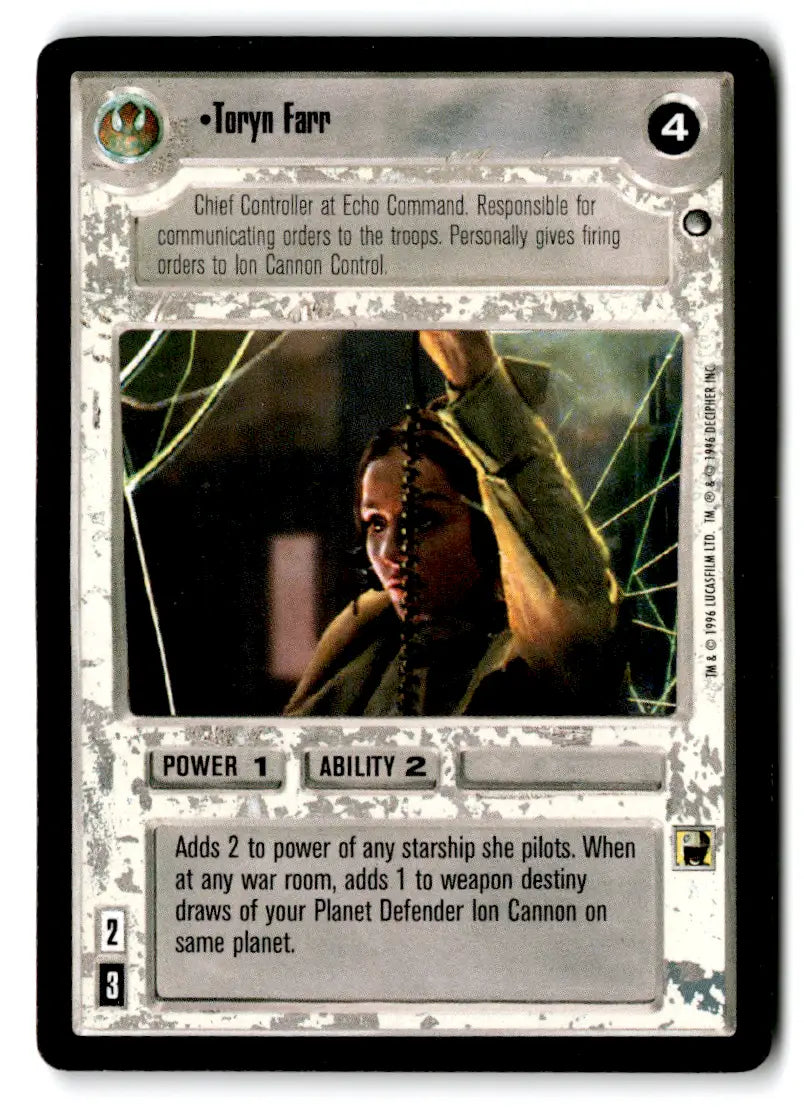 Star Wars trading card from Estate Find lot Star Wars CCG Decipher played with