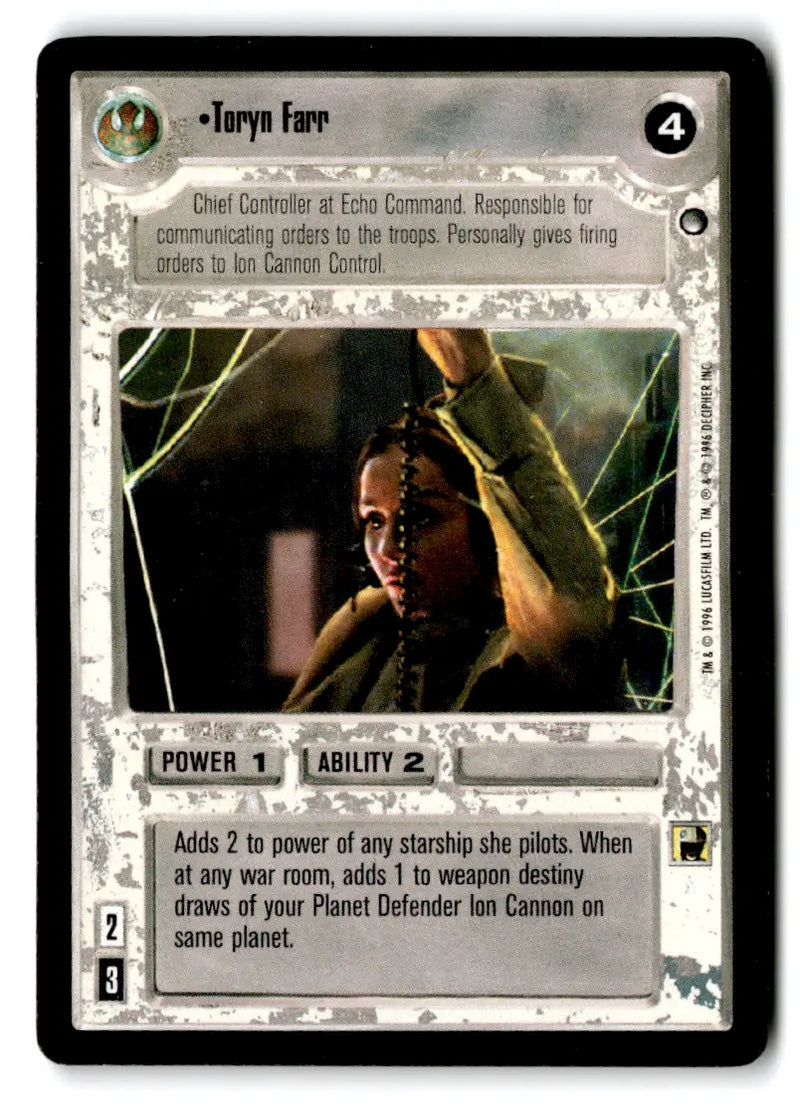Star Wars trading card from Estate Find lot Star Wars CCG Decipher played with