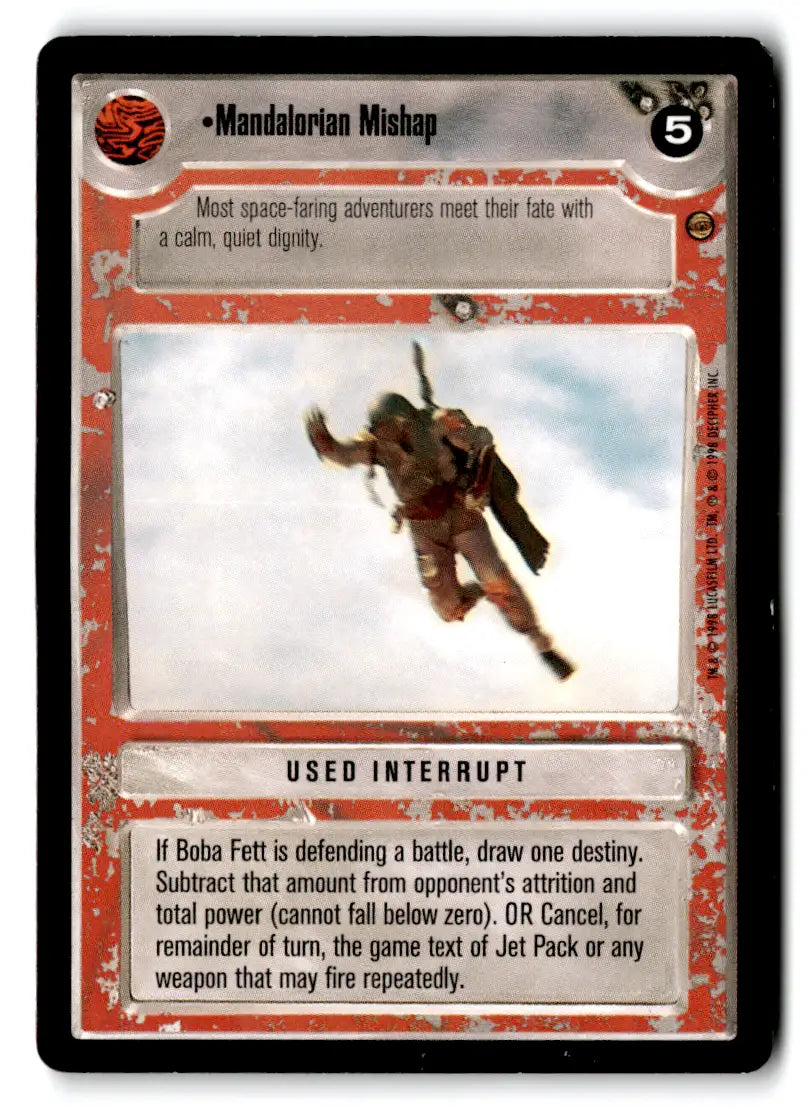 Star Wars trading card from estate find lot Star Wars CCG Decipher played with CP74025