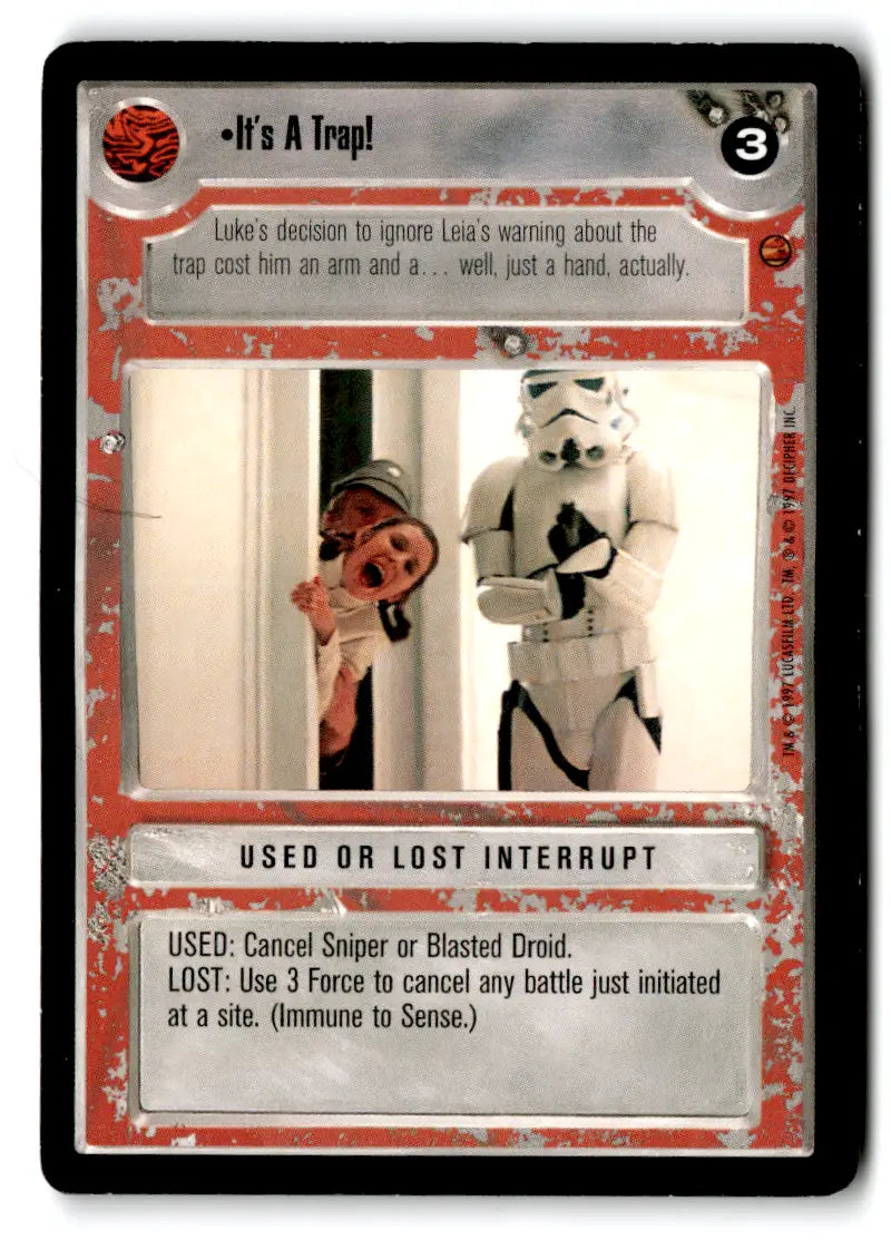 Star Wars trading card from Estate Find lot Star Wars CCG Decipher played with