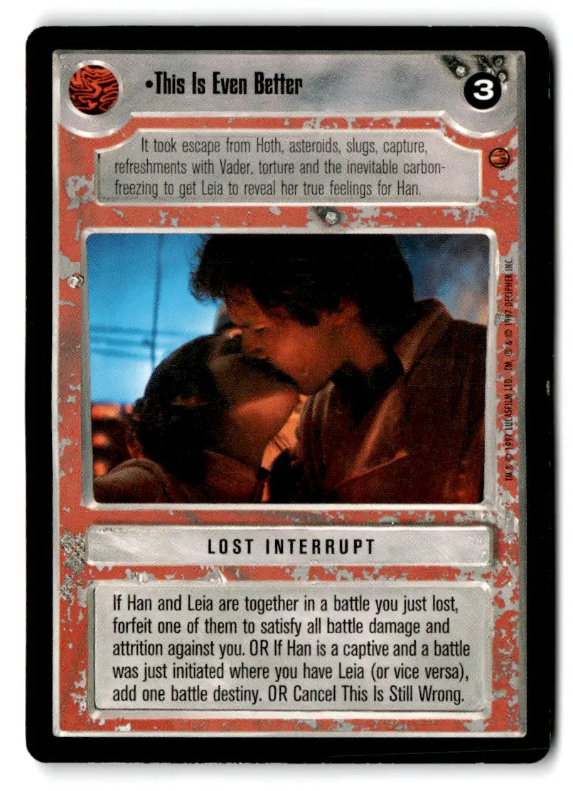 Star Wars trading card from lot star wars set in Estate Find Star Wars CCG collection