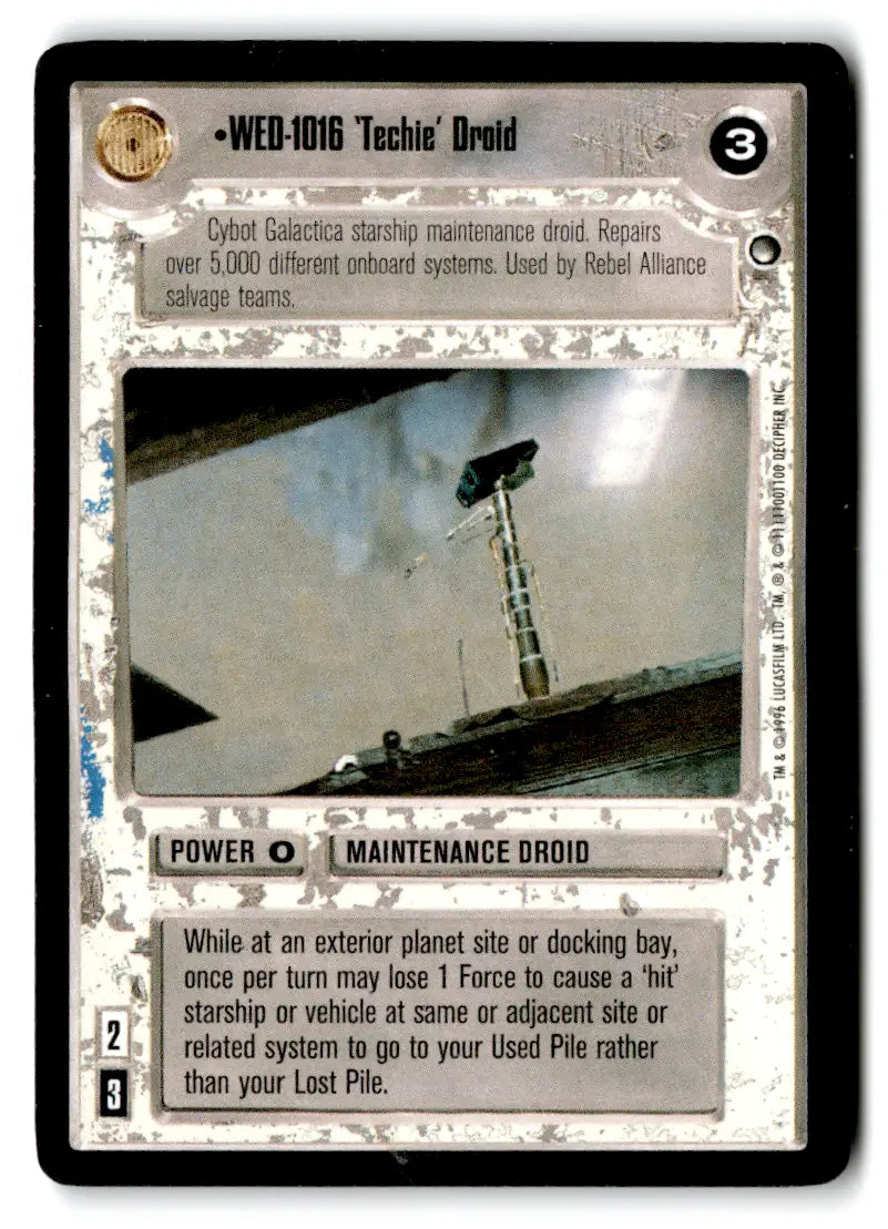 Star Wars trading card from estate find lot star wars CCG Decipher played with CP74025