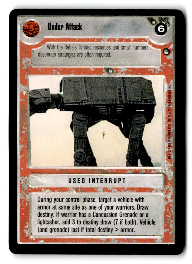 Star Wars trading card from lot Star Wars CCG Estate Find Decipher played with