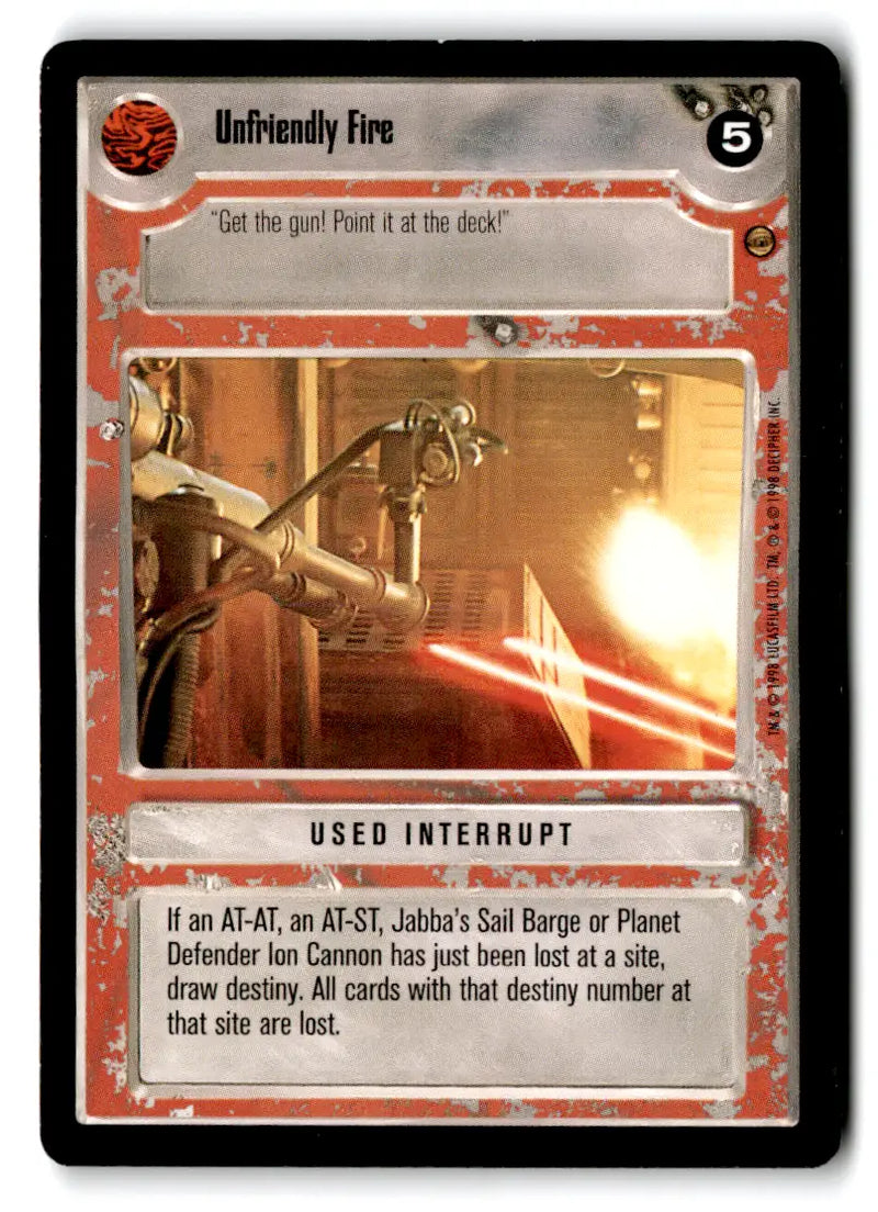 Star Wars trading card from estate find lot star wars CCG Decipher played with